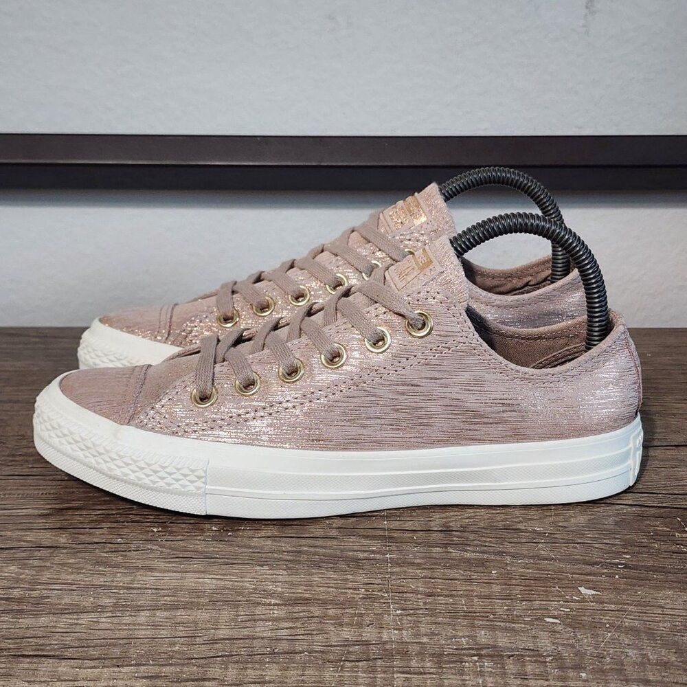 Converse Metallic Pink Athletic Shoes